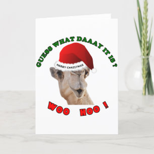 Cartes Pour Fêtes Annuelles hump day camel merry christmas