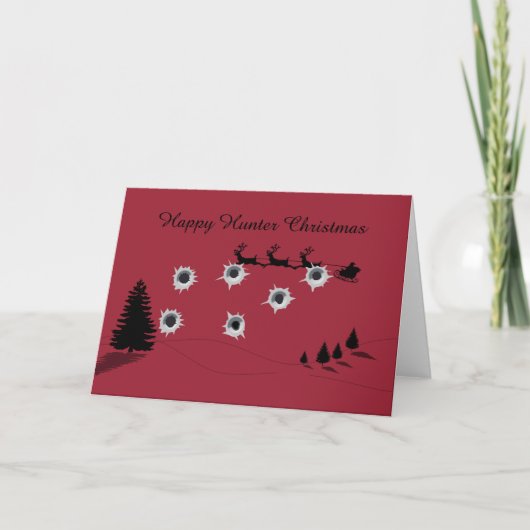 Cartes Pour Fêtes Annuelles Hunter Christmas contents (Devant)