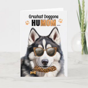 Cartes Pour Fêtes Annuelles Husky Dog Greatest HuMOM Fête des Mères