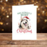 Cartes Pour Fêtes Annuelles Husky drôle Noël Joyeux Vacances<br><div class="desc">Pour une personnalisation plus avancée de cette conception,  il vous suffit de cliquer sur le bouton "Modifier en utilisant l'outil de conception" ci-dessus !</div>