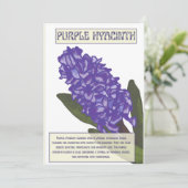 Cartes Pour Fêtes Annuelles Hyacinthe violette (Debout devant)