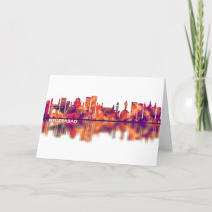 Cartes Pour Fêtes Annuelles Hyderabad Telangana Skyline