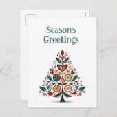 Cartes Pour Fêtes Annuelles Hygge Scandinave Minimaliste personnalisable (Devant / Derrière)