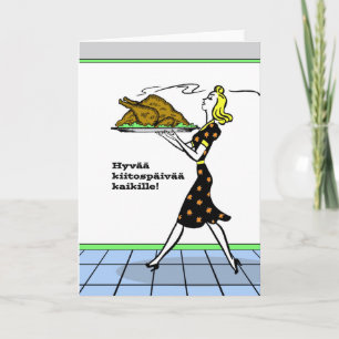 Cartes Pour Fêtes Annuelles Hyvää kiitospäivää kaikille Finlande