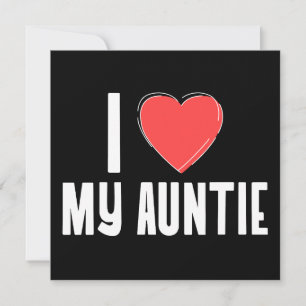 Cartes Pour Fêtes Annuelles I (Coeur) My Tante Card - Sweet Love for Tante