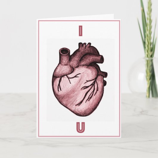Cartes Pour Fêtes Annuelles I coeur vous (Devant)