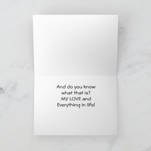 CARTES POUR FÊTES ANNUELLES **I GET TO "SHARE CANDY" & OTHER THINGS WINK (Intérieur)