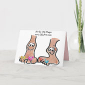 Cartes Pour Fêtes Annuelles I Got Toe Jam Love Card (Dos)