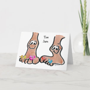 Cartes Pour Fêtes Annuelles I Got Toe Jam Love Card