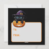 Cartes Pour Fêtes Annuelles I hope your Halloween..... Tarjeta festiva plana (Dos)