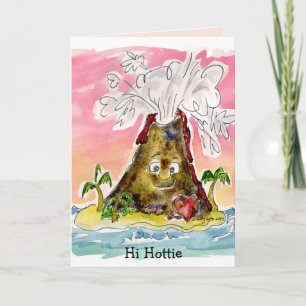 Cartes Pour Fêtes Annuelles I Lava You Volcano Valentine Card
