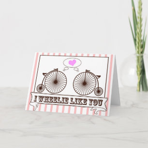 Cartes Pour Fêtes Annuelles I le Wheelie vous aiment !