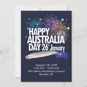 Cartes Pour Fêtes Annuelles "I LOVE AUSTRALIA" Australia Day 26 janvier