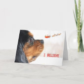 Cartes Pour Fêtes Annuelles I Love In Christmas With Cavalier King Charles (Devant)