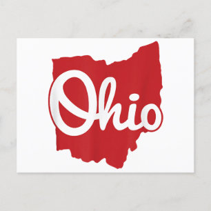 Cartes Pour Fêtes Annuelles I love My Ohio Home Script Ohio