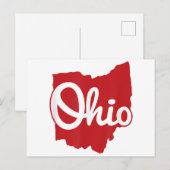 Cartes Pour Fêtes Annuelles I love My Ohio Home Script Ohio (Devant / Derrière)