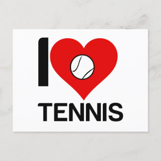 CARTES POUR FÊTES ANNUELLES I LOVE TENNIS