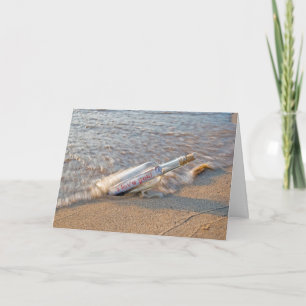 Cartes Pour Fêtes Annuelles I Love You message in a bottle