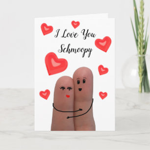 Cartes Pour Fêtes Annuelles I Love You Schmoopy Valentine's Day Card