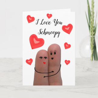 Cartes Pour Fêtes Annuelles I Love You Schmoopy Valentine's Day Card