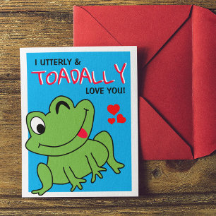 Cartes Pour Fêtes Annuelles 'I Utterly & Toadal' Love