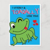 Cartes Pour Fêtes Annuelles 'I Utterly & Toadal' Love (Devant)