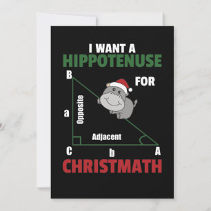 Cartes Pour Fêtes Annuelles I Want A Hippo For Christmas Cute Hippos