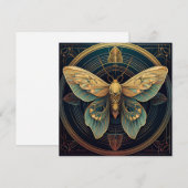Cartes Pour Fêtes Annuelles IA Moth (Devant / Derrière)