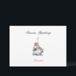 Cartes Pour Fêtes Annuelles Ice Skates Christmas Vintage Winter Flowers<br><div class="desc">Ice skating Greeting Card with Personalized Name Add any name/text you want ! La mémoire est donc flowers with a personalized.</div>