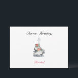 Cartes Pour Fêtes Annuelles Ice Skates Christmas Vintage Winter Flowers<br><div class="desc">Ice skating Greeting Card with Personalized Name Add any name/text you want ! La mémoire est donc flowers with a personalized.</div>