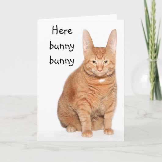 Cartes Pour Fêtes Annuelles Ici lapin de lapin (Devant)