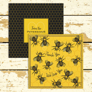 Cartes Pour Fêtes Annuelles Icône de miel Personnalisable pour les abeilles de