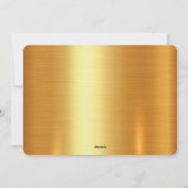 Cartes Pour Fêtes Annuelles Icônes de Noël en noir et or (Dos)