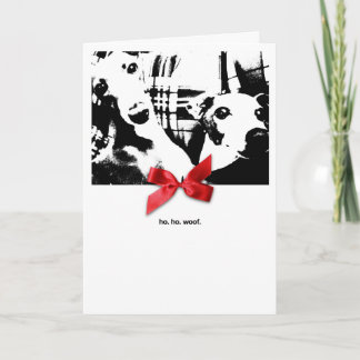 Cartes Pour Fêtes Annuelles Iggy Christmas Ho Ho ! Woof.