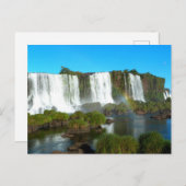 Cartes Pour Fêtes Annuelles Iguazu tombe au Brésil (Devant / Derrière)