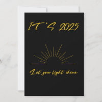 IL EST 2025 LAISSEZ VOTRE LIGHT SHINE Inspirationa