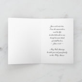 Cartes Pour Fêtes Annuelles Il est levé, des bénédictions de Pâques, lis blanc (Intérieur)