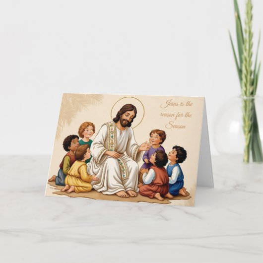Cartes Pour Fêtes Annuelles Il est Noël (Devant)