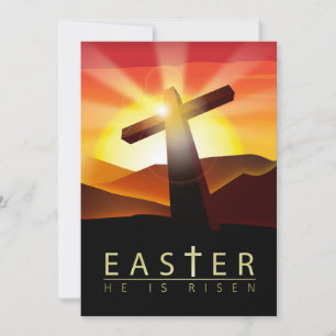 Cartes Pour Fêtes Annuelles Il est ressuscité