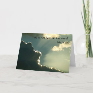 Cartes Pour Fêtes Annuelles Il est ressuscité | Luc 24 v 6