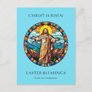 Cartes Pour Fêtes Annuelles Il Est Ressuscité Pâques Religieux Jésus Résurrect