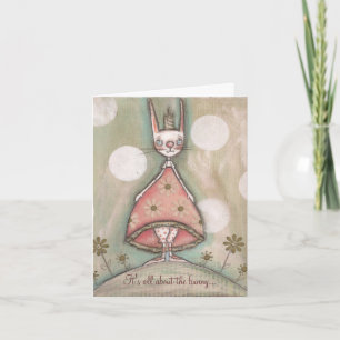 Cartes Pour Fêtes Annuelles Il est tout au sujet du lapin