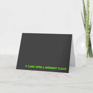 Cartes Pour Fêtes Annuelles il est venu sur un minuit clair