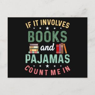 Cartes Pour Fêtes Annuelles IL IMPLIQUE LIVRES & PAJAMAS COMPTER MOI DANS Drôl