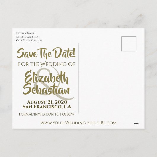 Cartes Pour Fêtes Annuelles Il m'a volé mon coeur Mariage Enregistrer la date (Dos)