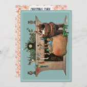 Cartes Pour Fêtes Annuelles Il ne parlait pas un mot (Devant / Derrière)