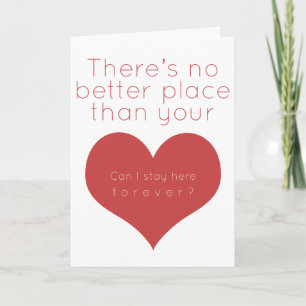 Cartes Pour Fêtes Annuelles Il n'y a aucun meilleur endroit que votre coeur