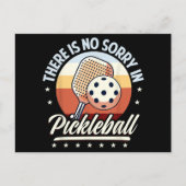 Cartes Pour Fêtes Annuelles Il N'Y A Pas De Désolé Dans Pickleball (Devant)