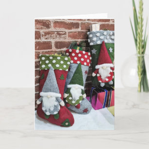 CARTES POUR FÊTES ANNUELLES IL N'Y A PAS D'ENDROIT COMME GNOME POUR LES VACANC