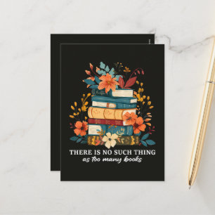 Cartes Pour Fêtes Annuelles Il n'y a pas trop de livres